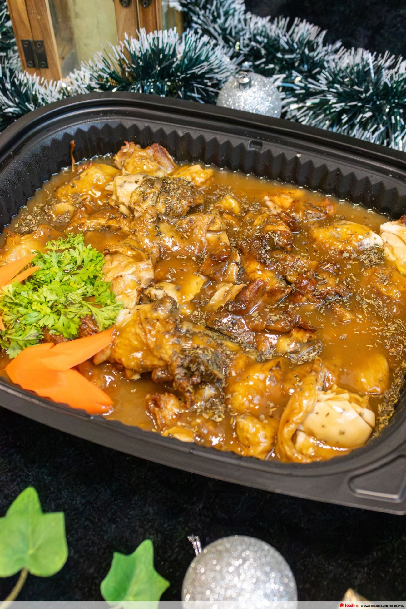 Orange Rosemary Roast Chicken with Pan Jus